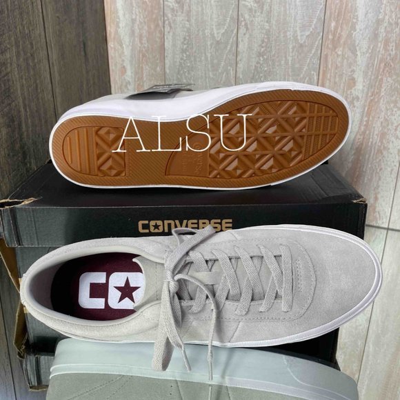 🎄SALE🎄 Converse Men Classic One Star CC Pro Pale Grey Suede Low Lacing Sneaker - Picture 7 of 9
